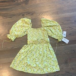 Yellow dress with flowers